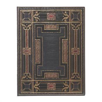 Paperblanks Onyx Asterales Hardcover Journal Ultra Lined Elastic Band Closure 144 Pg 120 GSM