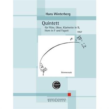 Winterberg: Quinett for Flute, Oboe, Clarinet, Horn in F, and Bassoon Set of Parts