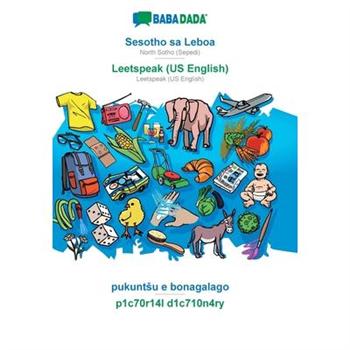 BABADADA, Sesotho sa Leboa - Leetspeak (US English), pukuntsu e bonagalago - p1c70r14l d1c710n4ry