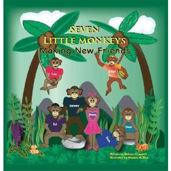 Seven Little Monkeys Making New Friends