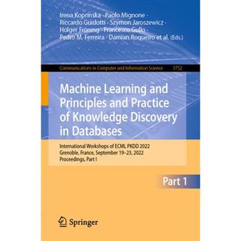 Machine Learning and Principles and Practice of Knowledge Discovery in Databases