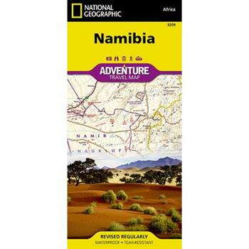 National Geographic Namibia Map