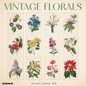 Vintage Florals 12 X 12 Wall Calendar