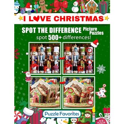 Spot the Difference ”I Love Christmas” Picture Puzzles