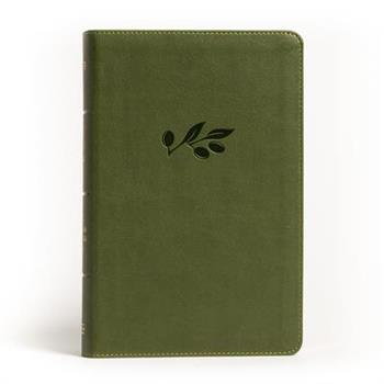 NASB Large Print Personal Size Reference Bible, Olive Leathertouch