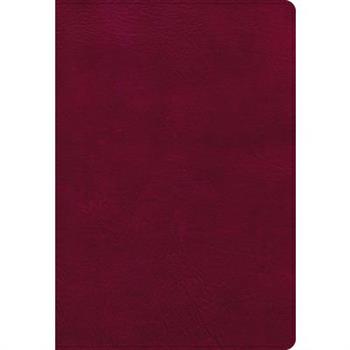 NASB Super Giant Print Reference Bible, Burgundy Leathertouch