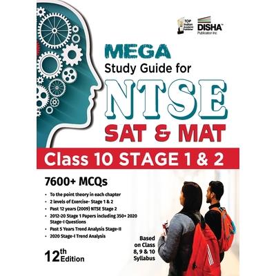 MEGA Study Guide for NTSE 2021 (SAT & MAT) Class 10 Stage 1 & 2 - 12th Edition