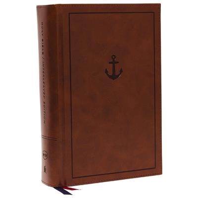 Nkjv, Interleaved Bible, Journal Edition, Leathersoft Over Board, Brown, Red Letter, Comfort Print