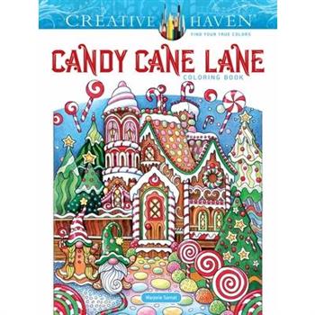 Creative Haven Candy Cane Lane Coloring Book