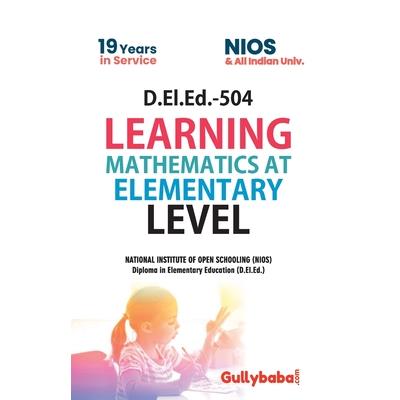 D.El.Ed.-504 Learning Mathematics at Elementary Level