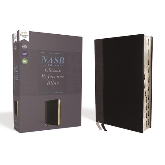 Nasb, Classic Reference Bible, Leathersoft, Black, Red Letter, 1995 Text, Thumb Indexed, Comfort Print
