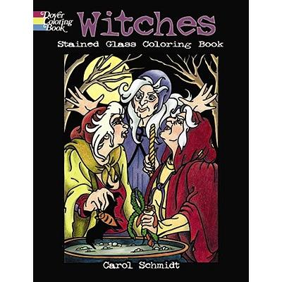 Witches Stained Glass Coloring Book