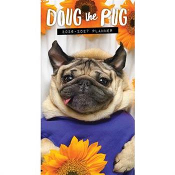 Doug the Pug 2-Year 2026-27 3.5 X 6.5 Monthly Pocket Planner