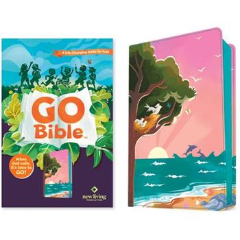 NLT Go Bible for Kids (Leatherlike, Beach Sunrise)