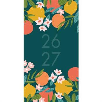 Floral Punch 2-Year 2026-27 3.5 X 6.5 Monthly Pocket Planner