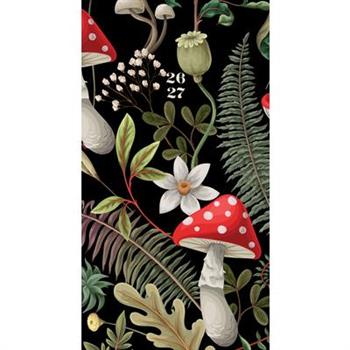 Forest Mushroom 2-Year 2026-27 3.5 X 6.5 Monthly Pocket Planner