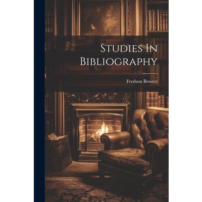 Studies In Bibliography