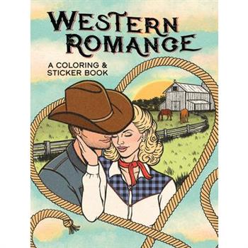 Western Romance: A Coloring & Sticker Book