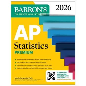 AP Statistics Premium, 2026: Prep Book with 9 Practice Tests + Comprehensive Review + Online Practice