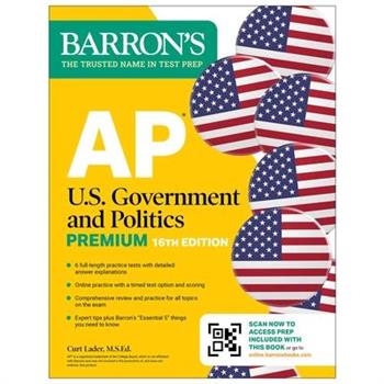 AP U.S. Government and Politics Premium, Sixteenth Edition: Prep Book with 6 Practice Tests + Comprehensive Review + Online Practice (2026)