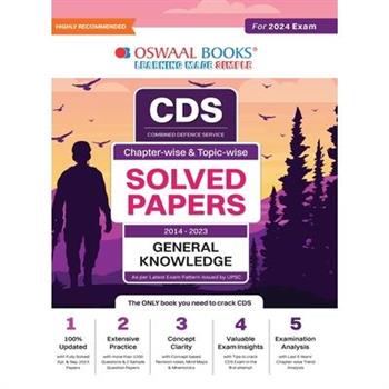 Oswaal CDS Question Bank Previous Years Solved Question Papers Chapter-Wise & Topic-Wise General Knowledge (2014-2023) For 2024 Exam