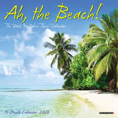 Ah the Beach! 2024 7 X 7 Mini Wall Calendar