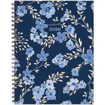 Bluesy Floral 2026 6.5 X 8.5 Weekly Monthly Softcover Planner