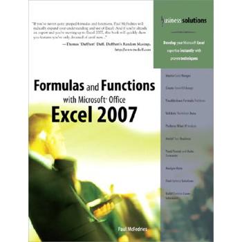 Formulas and Functions With Microsoft Office Excel 2007