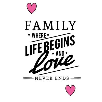 Family Where Life Begins And Love Never Ends