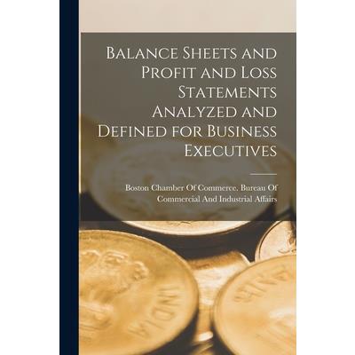 Balance Sheets and Profit and Loss Statements Analyzed and Defined for Business Executives