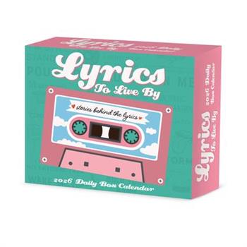 Lyrics to Live by 2026 5.4 X 6.2 Box Calendar