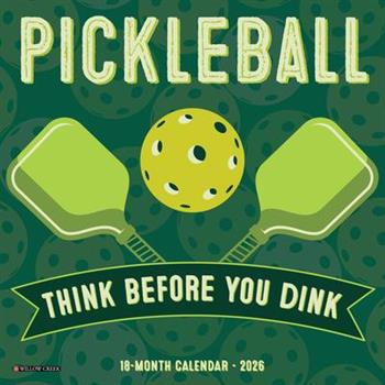Pickleball 2026 7 X 7 Mini Wall Calendar