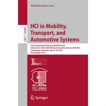 Hci in Mobility, Transport, and Automotive Systems