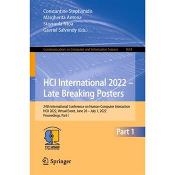 Hci International 2022 - Late Breaking Posters