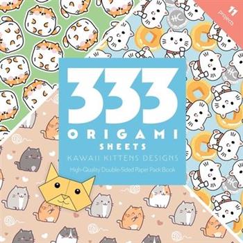 333 Origami Sheets Kawaii Kittens Designs