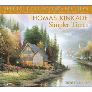 Thomas Kinkade Special Collector’s Edition 2026 Deluxe Wall Calendar with Print