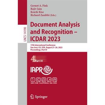 Document Analysis and Recognition - Icdar 2023