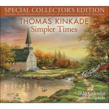 Thomas Kinkade Collector’s Scripture Edition 2026 Deluxe Wall Calendar ＋ Print