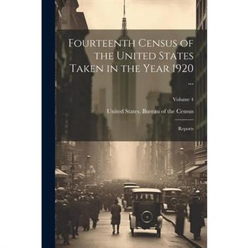 Fourteenth Census of the United States Taken in the Year 1920 ...