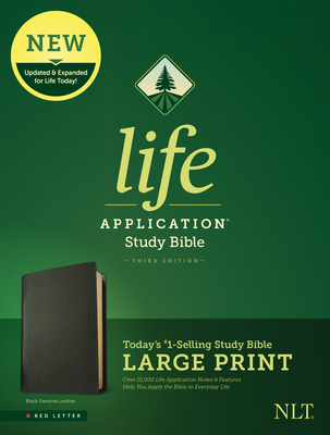 NLT Life Application Study Bible Third Edition Large Print (Red Letter Genuine Leather