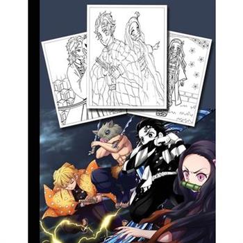 Demon Slayer Coloring Book Kimetsu no Yaiba Coloring book