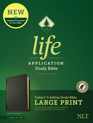 NLT Life Application Study Bible Third Edition Large Print (Red Letter Genuine Leather