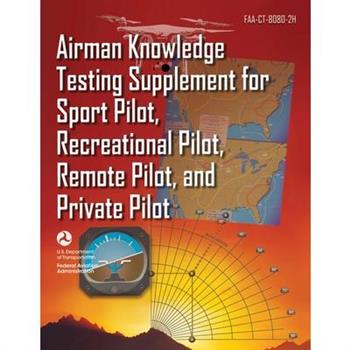 Airman Knowledge Testing Supplement for Sport Pilot, Recreational Pilot, Remote Pilot, and Private Pilot (Faa-Ct-8080-2h)