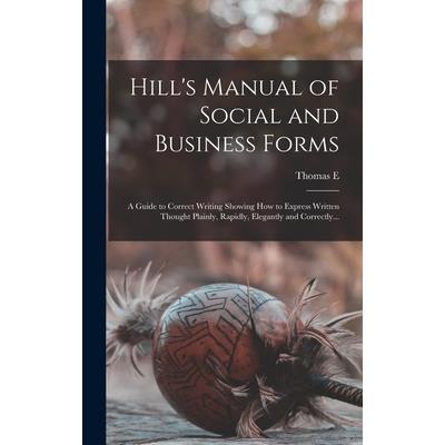Hill’s Manual of Social and Business Forms