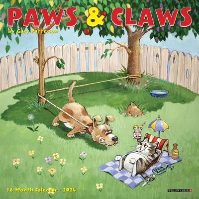 Paws & Claws by Gary Patterson 2024 7 X 7 Mini Wall Calendar