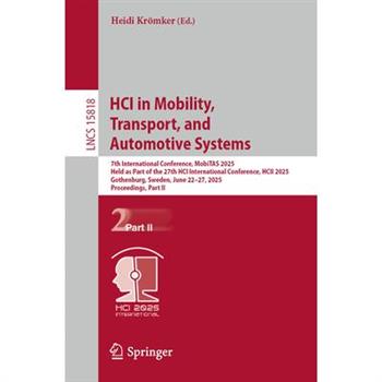 Hci in Mobility, Transport, and Automotive Systems