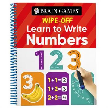 Brain Games Wipe-Off Learn to Write: Numbers (Kids Ages 3 to 6)