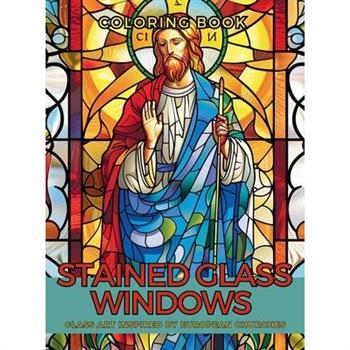 Stained Glass Windows Coloring Book