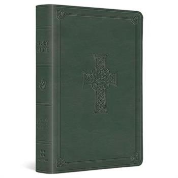 ESV Value Large Print Compact Bible (Trutone, Quiet Forest, Celtic Cross Design)