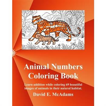 Animal Numbers Coloring Book